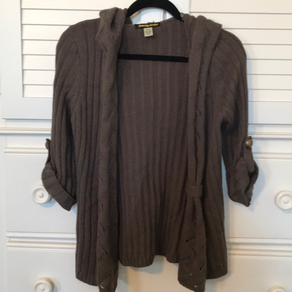 Brown Sweater with Hood